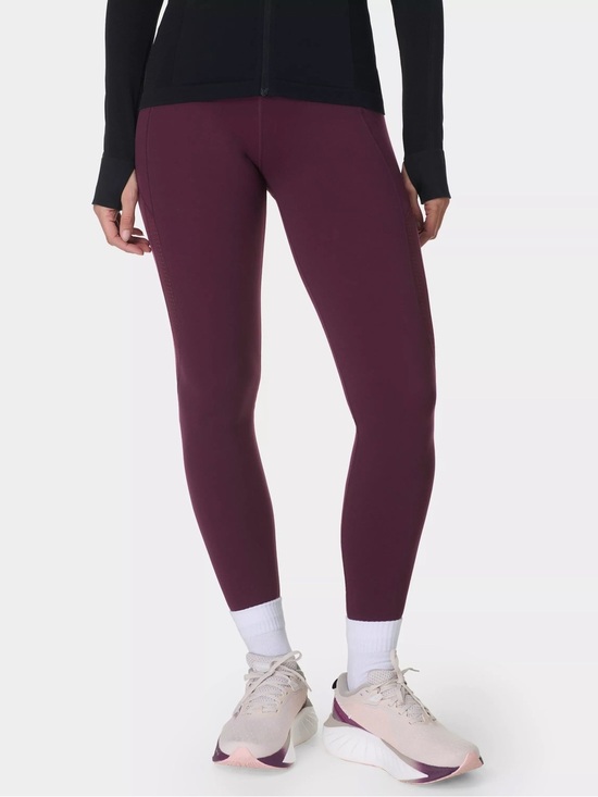 Sweaty Betty Pants - Sweaty Betty Power 7/8 Leggings Burgundy Purple Training Small